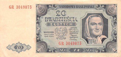 20 злотых 1948