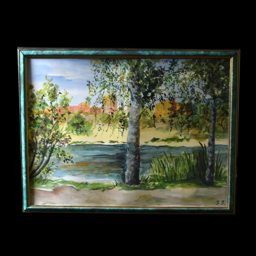 Картина «Московский парк». Автор: Галина Гусева. Акварель, картон. Размер 44×32 см