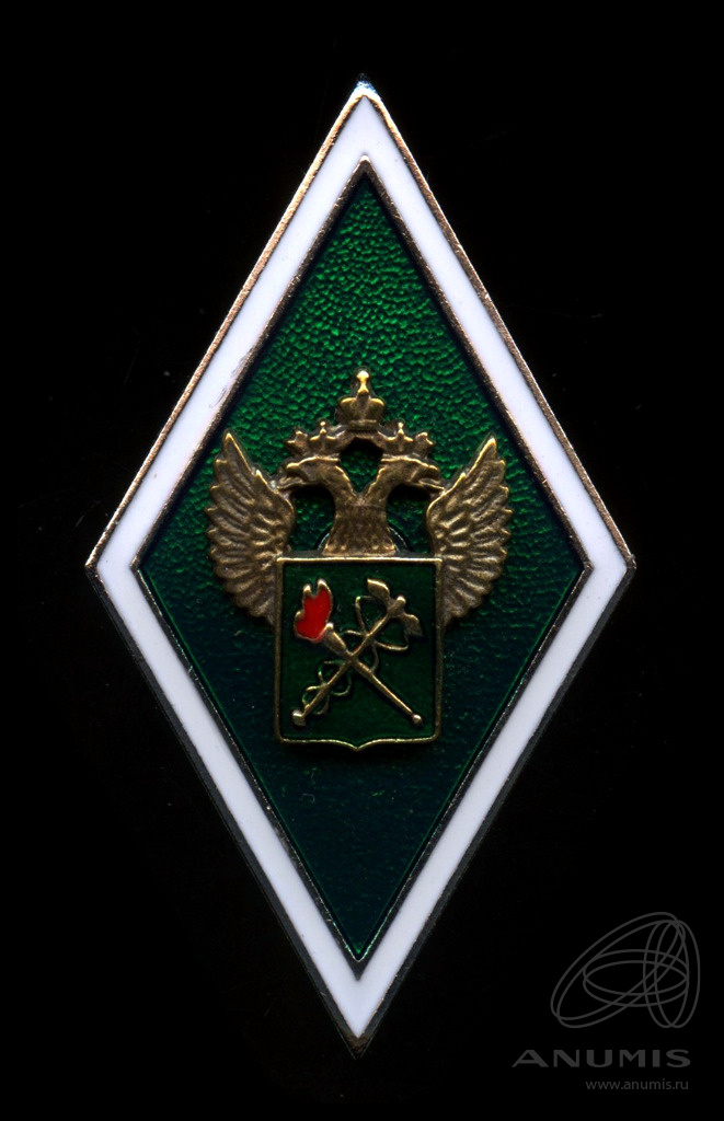 Знак «Российская таможенная академия» Крепление: винт Тяжелый, эмаль ...