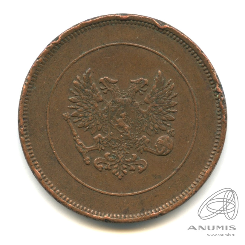 10 пенни 1917 — Для Финляндии. Орел