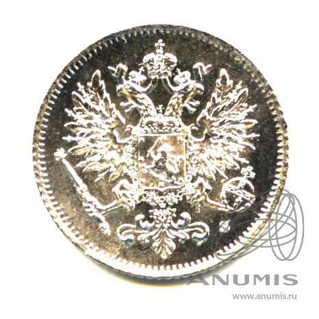 25 пенни 1916 S — Для Финляндии. Яркий штемпельный блеск