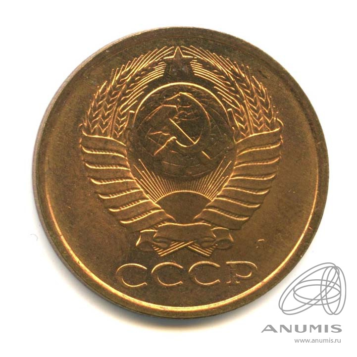5 копеек 1991 Л — Штемпельный блеск