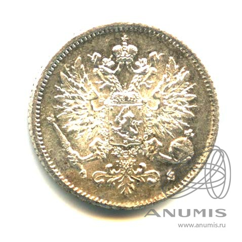 25 пенни 1916 S — Для Финляндии. Яркий штемпельный блеск