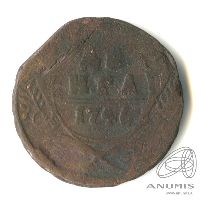 Деньга (½ копейки) 1746 — (½ копейки) - Орел 1744 г (Орел 1744 г.)