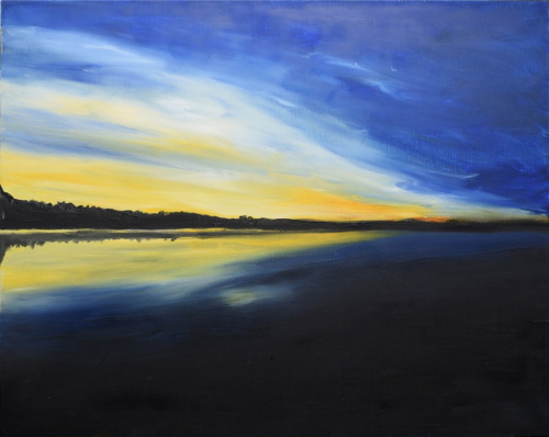 Картина «Закат». Масло, холст. Размер 40×50 см
