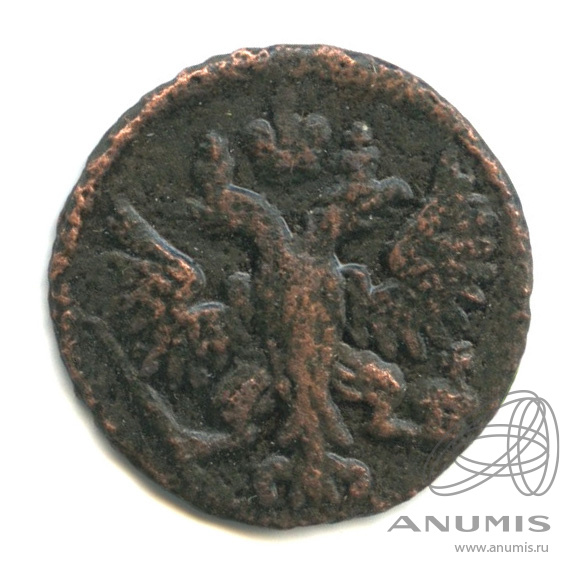 Полушка (¼ копейки) 1748 — (¼ копейки) - Орел г (Орел 1748 г.)