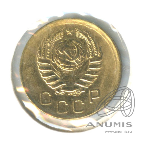 1 копейка 1938 — Венок 11 лент. В холдере. шт. Б1−1 по Адрианову