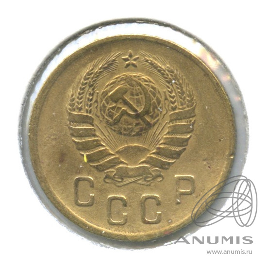 2 копейки 1937 — Венок 11 лент. В холдере. шт. 37.2 по Адрианову