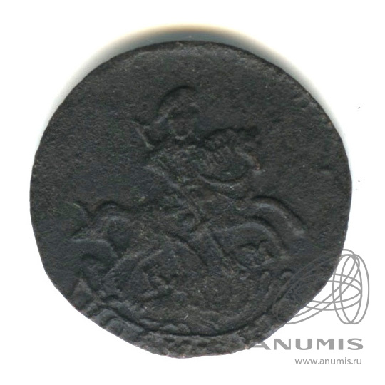 Полушка (¼ копейки) 1785 КМ — (¼ копейки) - Вензель императрицы Екатерины II Великой