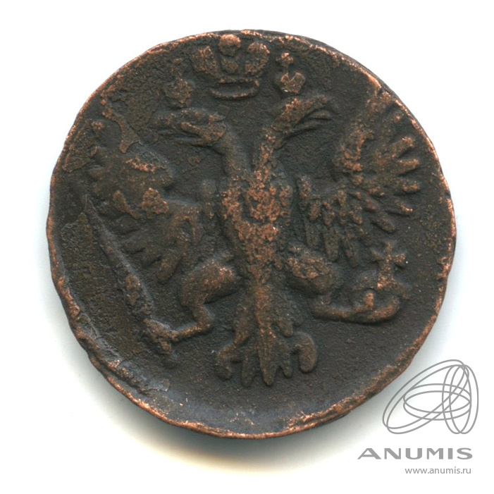 Деньга (½ копейки) 1749 — (½ копейки) - Орел 1744, 1748 г (Орел 1744, 1748 г.)
