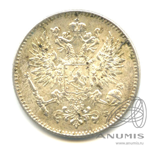 50 пенни 1916 S — Для Финляндии