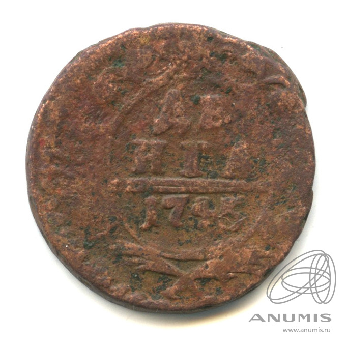 Деньга (½ копейки) 1745 — (½ копейки) - Орел 1744 г (Орел 1744 г.)