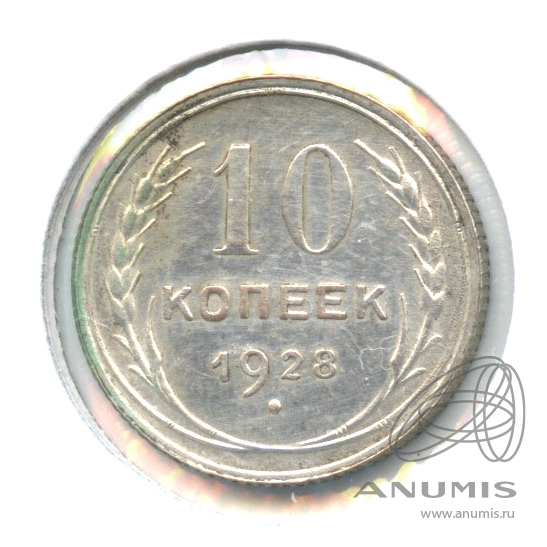 10 копеек 1928 — В холдере