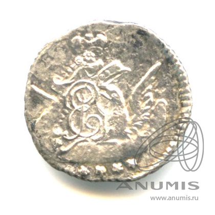 5 копеек 1758 СПБ — Орел в облаках