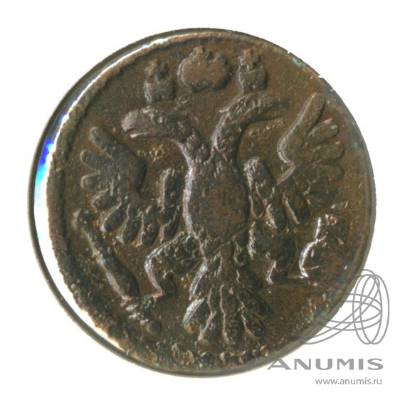 Полушка (¼ копейки) 1735 — (¼ копейки) - Орел 1730 г. В холдере (Орел 1730 г.)