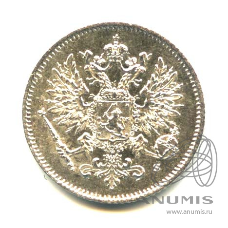 25 пенни 1915 S — Для Финляндии. Оригинальный штемпельный блеск