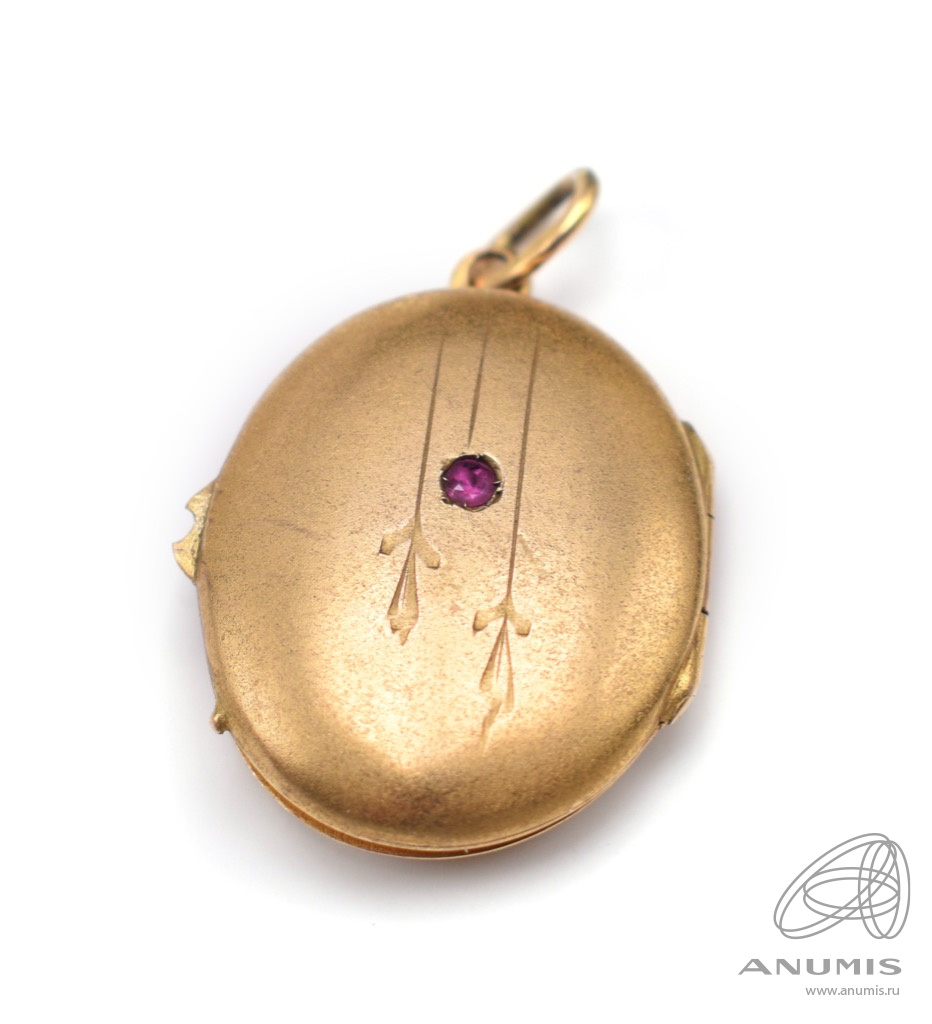 Кулон-локет Золото 583 пробы Размер 2×2,5 см. 5,6 г Клеймо: голова ...