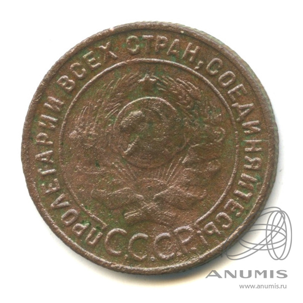 1 копейка 1924 — Гурт рубчатый