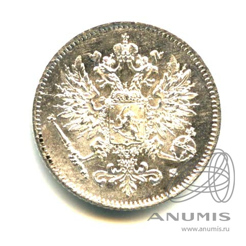 25 пенни 1916 S — Для Финляндии. Оригинальный штемпельный блеск