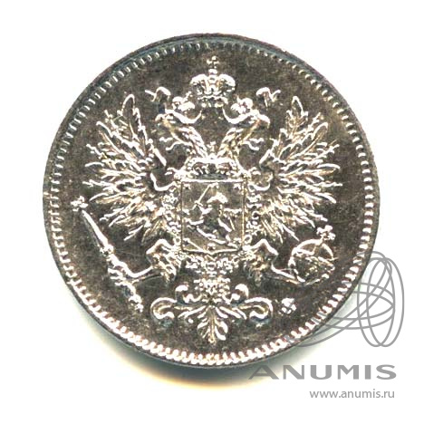 25 пенни 1916 S — Для Финляндии. Оригинальный штемпельный блеск