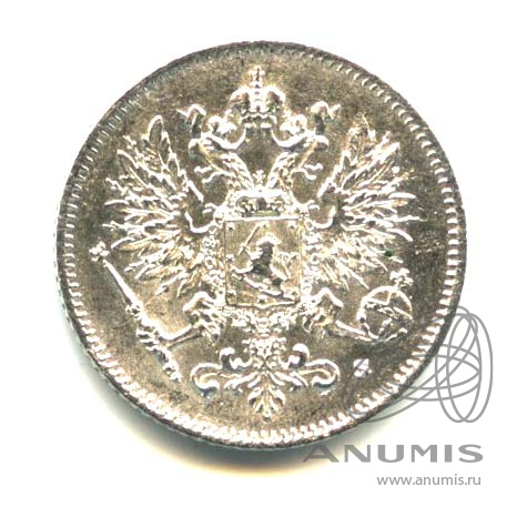 25 пенни 1916 S — Для Финляндии. Оригинальный штемпельный блеск