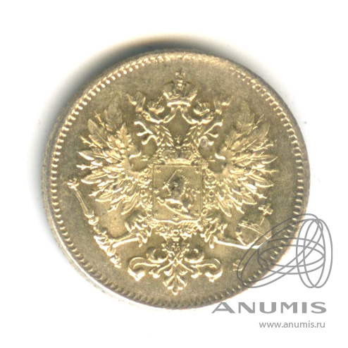 25 пенни 1916 S — Для Финляндии. В капсуле