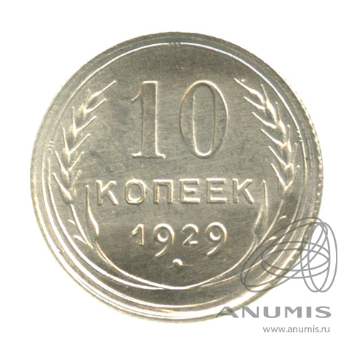 10 копеек 1929 — В холдере