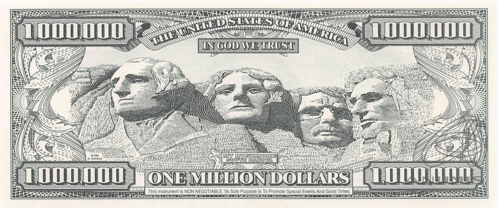 Банкнота 1000000 долларов сша
