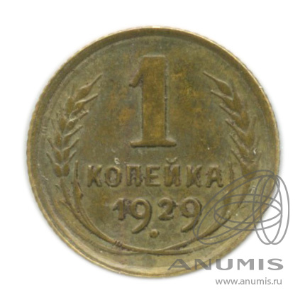 1 копейка 1929 — В холдере
