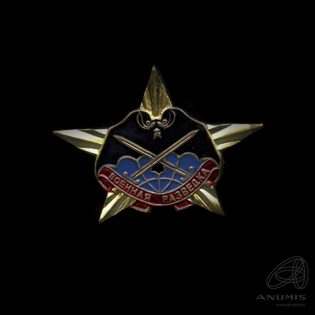 Знак «Военная разведка» Крепление: винт Эмаль. Россия. Лот №5668 ...