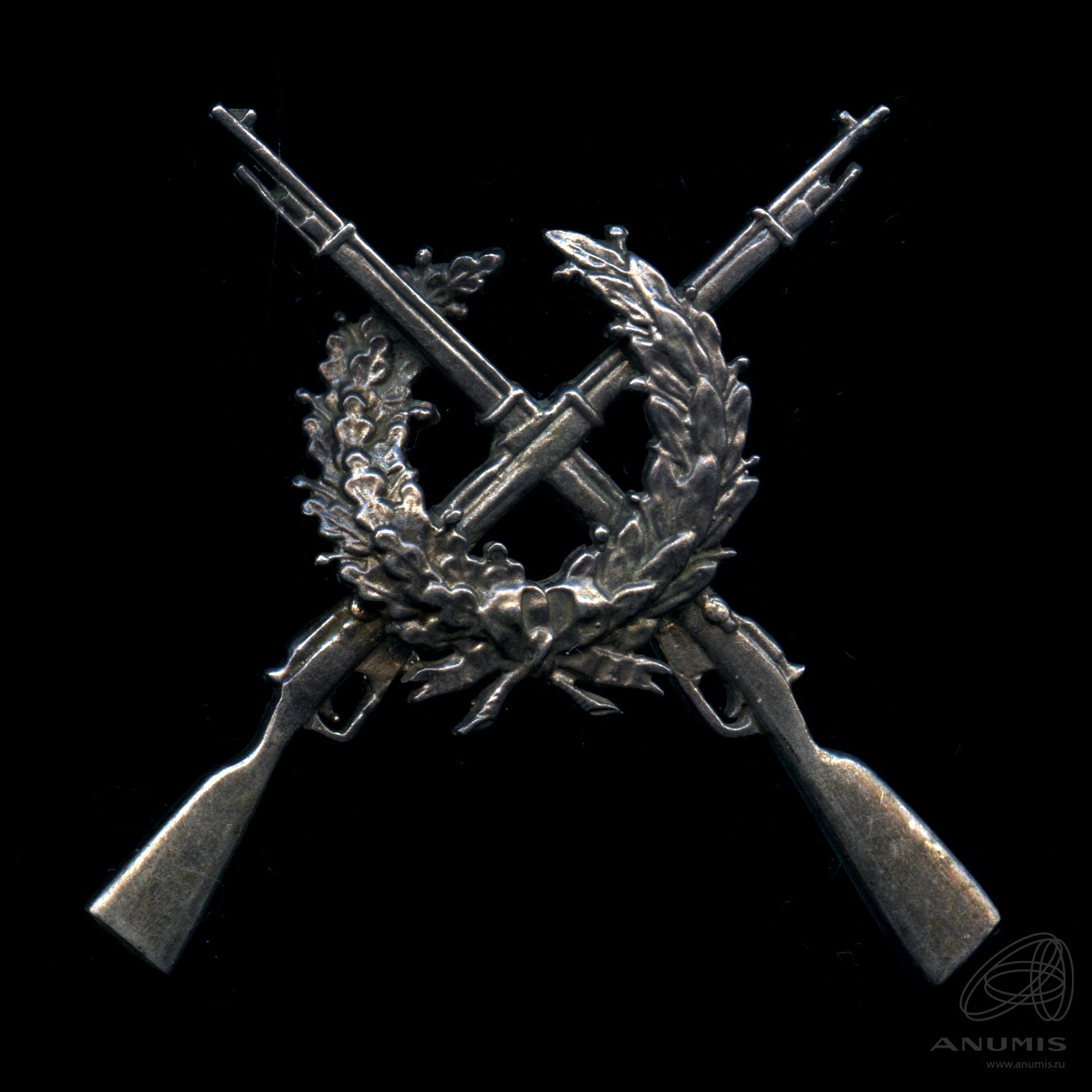 Знак «За отличную стрельбу» Тяжелый Серебро 74 пробы, вес 9,8 г ...