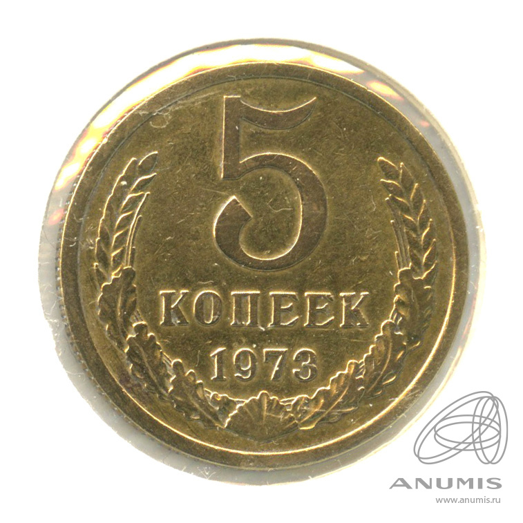 5 копеек 1973 — В холдере
