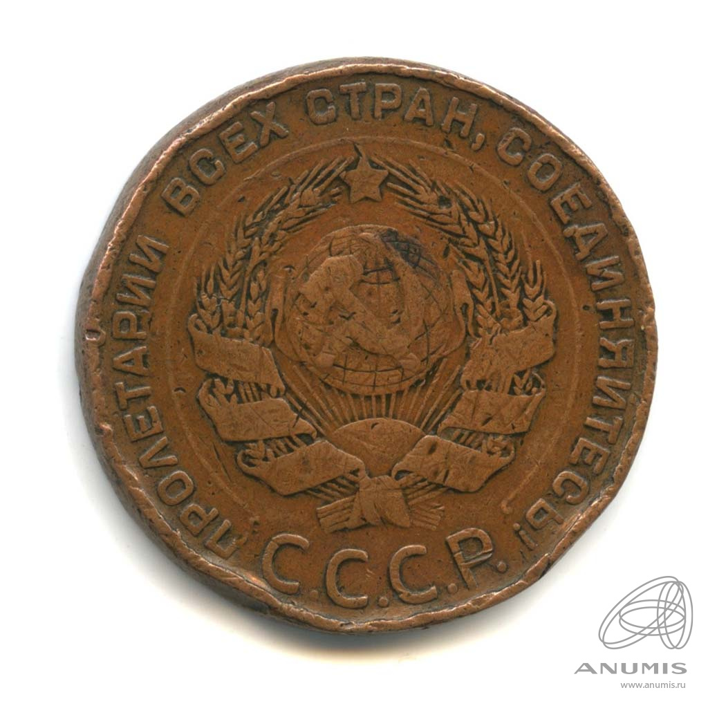 5 копеек 1924 — Гурт гладкий. На Николаевском кружке. Земной шар выпуклый (Земной шар выпуклый)