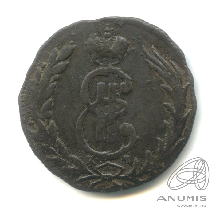 1 копейка 1768 КМ — Сибирская монета