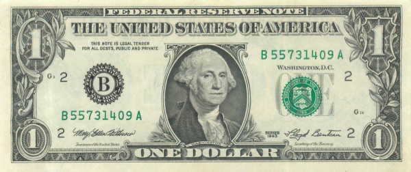 1 доллар серия 1993 (A-G, L) (Pick: # 490a) 1993
