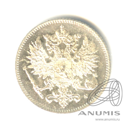 25 пенни 1916 S — Для Финляндии. Штемпельный блеск