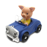 Игрушка «Автомобиль с поросенком» с электрическим приводом на батарейке. Работоспособность неизвестна (СССР) #1