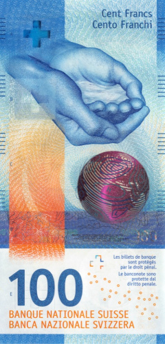 100 франков (Pick: # w77a) 2018