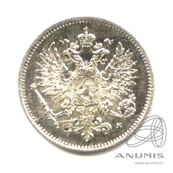 25 пенни 1915 S — Для Финляндии. Оригинальный штемпельный блеск