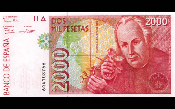 2000 песет (Pick: # 162) 1992