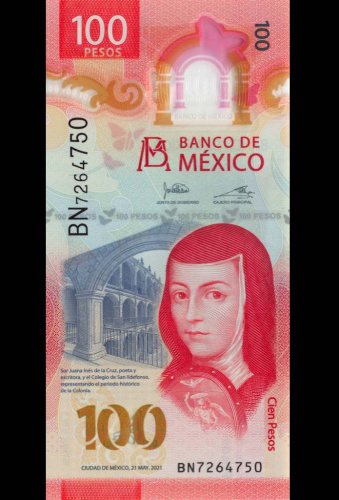 100 песо (Pick: # w134) 2021