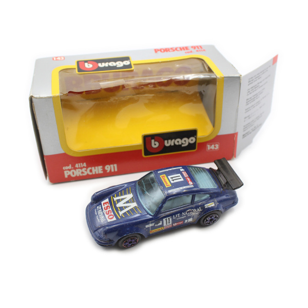 Модель машины PORSCHE 911, в коробке. Металл, пластмасса. Размер 9,5×4 см