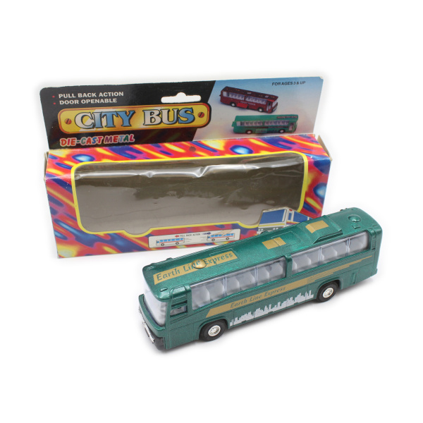 Модель автобуса CITY BUS, в коробке. Металл, пластмасса. Размер 18,5×6 см