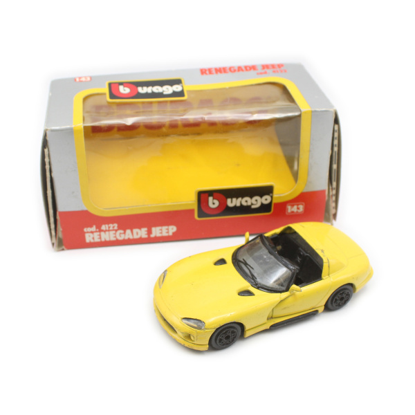 Модель машины RENEGADE JEEP, в коробке. Металл, пластмасса. Размер 10,3×4 см