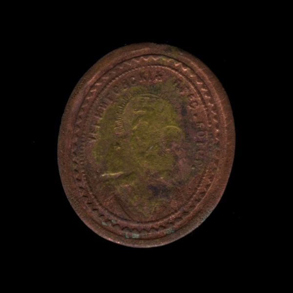 Образок Черниговской божьей матери. Размер 1,8×2,1 см
