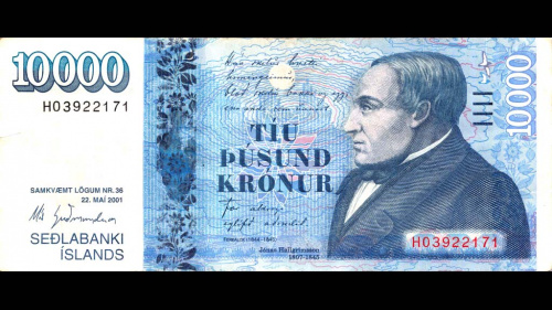 10000 крон (Pick: # 61) 2001
