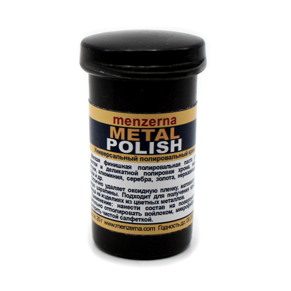 Универсальный полировальный крем METAL POLISH, 20 г — 5 см. Пластмасса. Годен до 08.2027 г