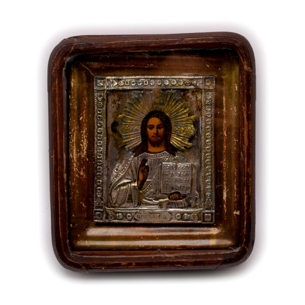 Икона в киоте. Размер 18×21 см
