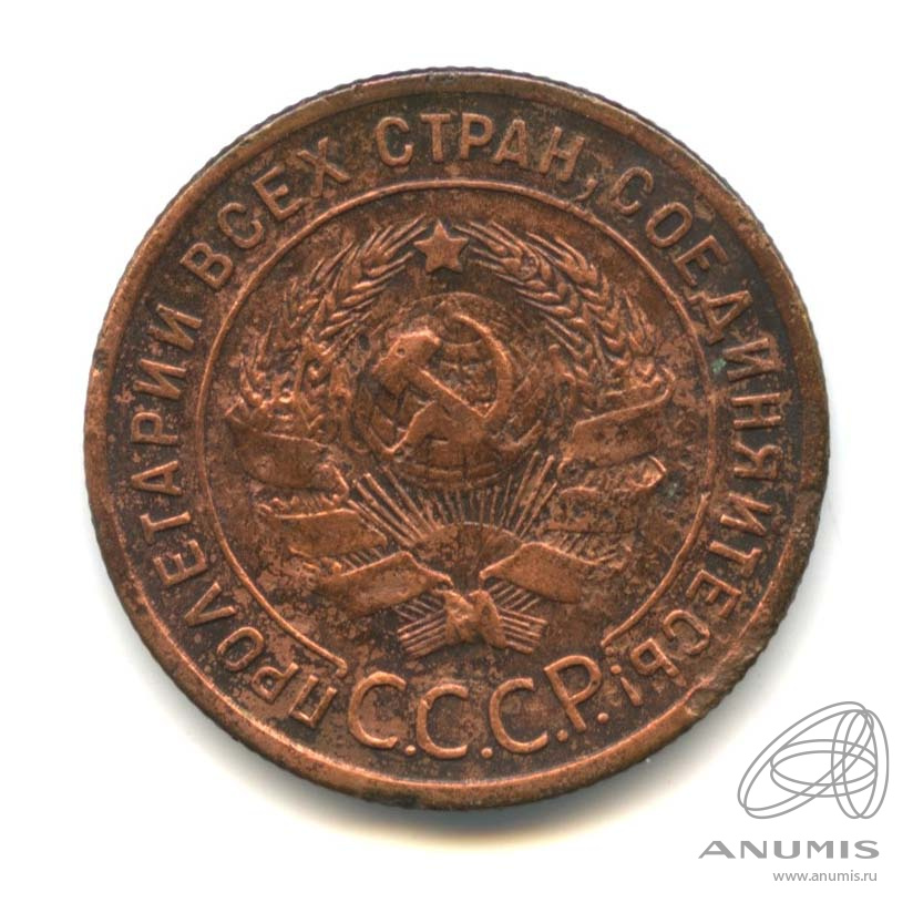 1 копейка 1924 — Гурт рубчатый
