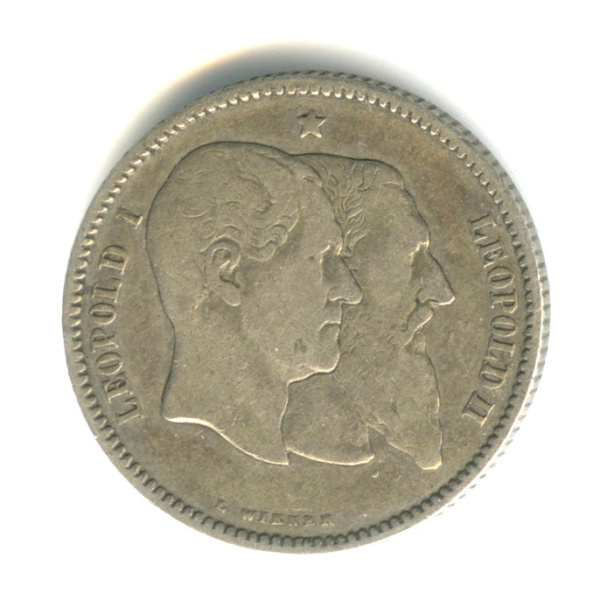 1 франк — 50 лет независимости (Юбилейная монета) 1880